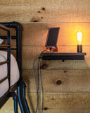 Bunk Light with USB Port and Dimmer Switch in Black