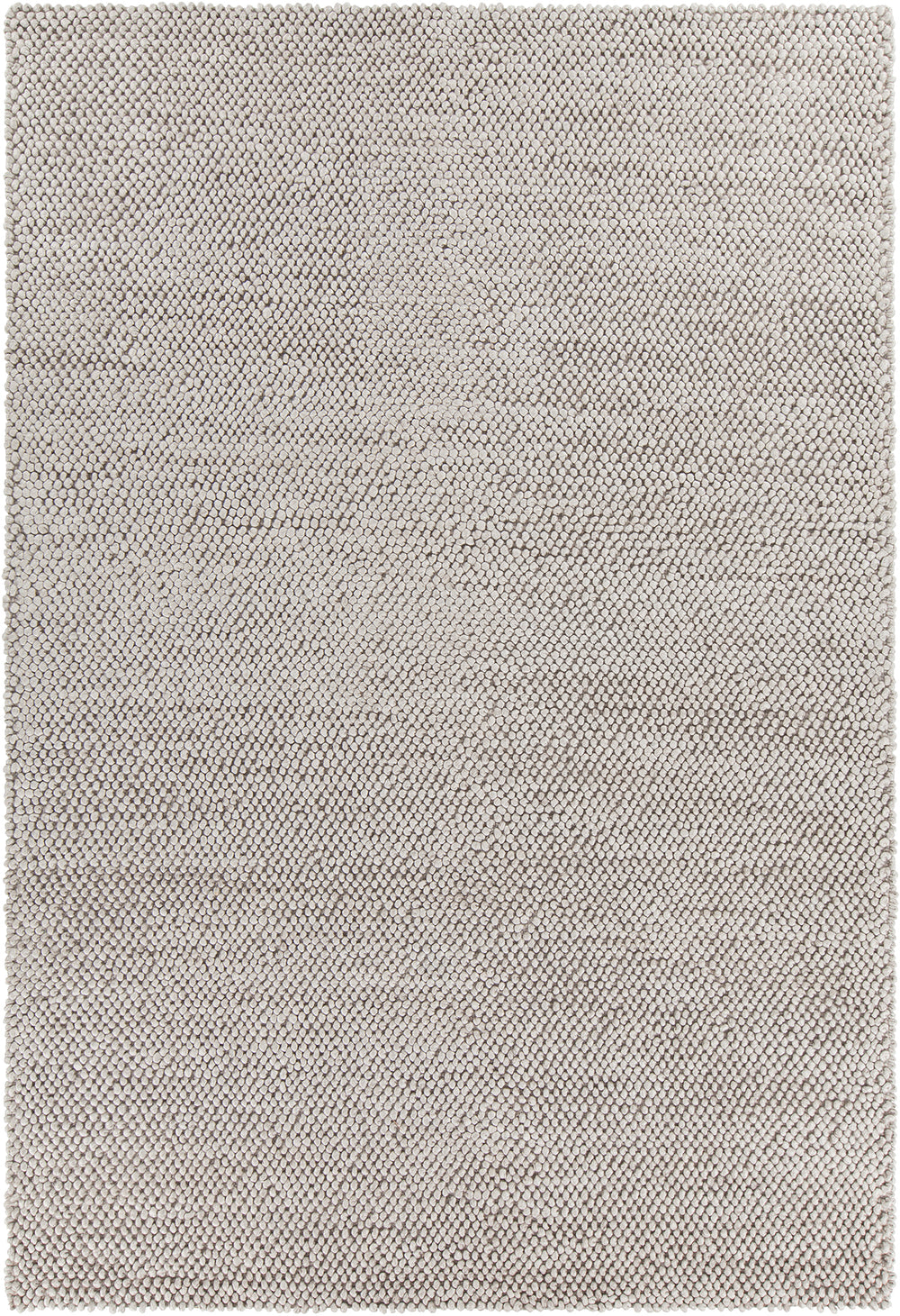 Chandra Rugs Burton 65% Wool + 35% Viscose Hand-Woven Contemporary Rug Silver 9' x 13'