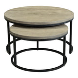 Moe's Home Drey Round Nesting Coffee Tables Set Of 2