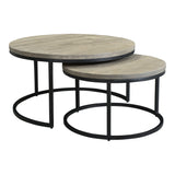 Moe's Home Drey Round Nesting Coffee Tables Set Of 2