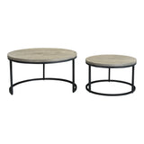 Moe's Home Drey Round Nesting Coffee Tables Set Of 2