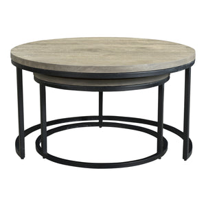 Moe's Home Drey Round Nesting Coffee Tables Set Of 2