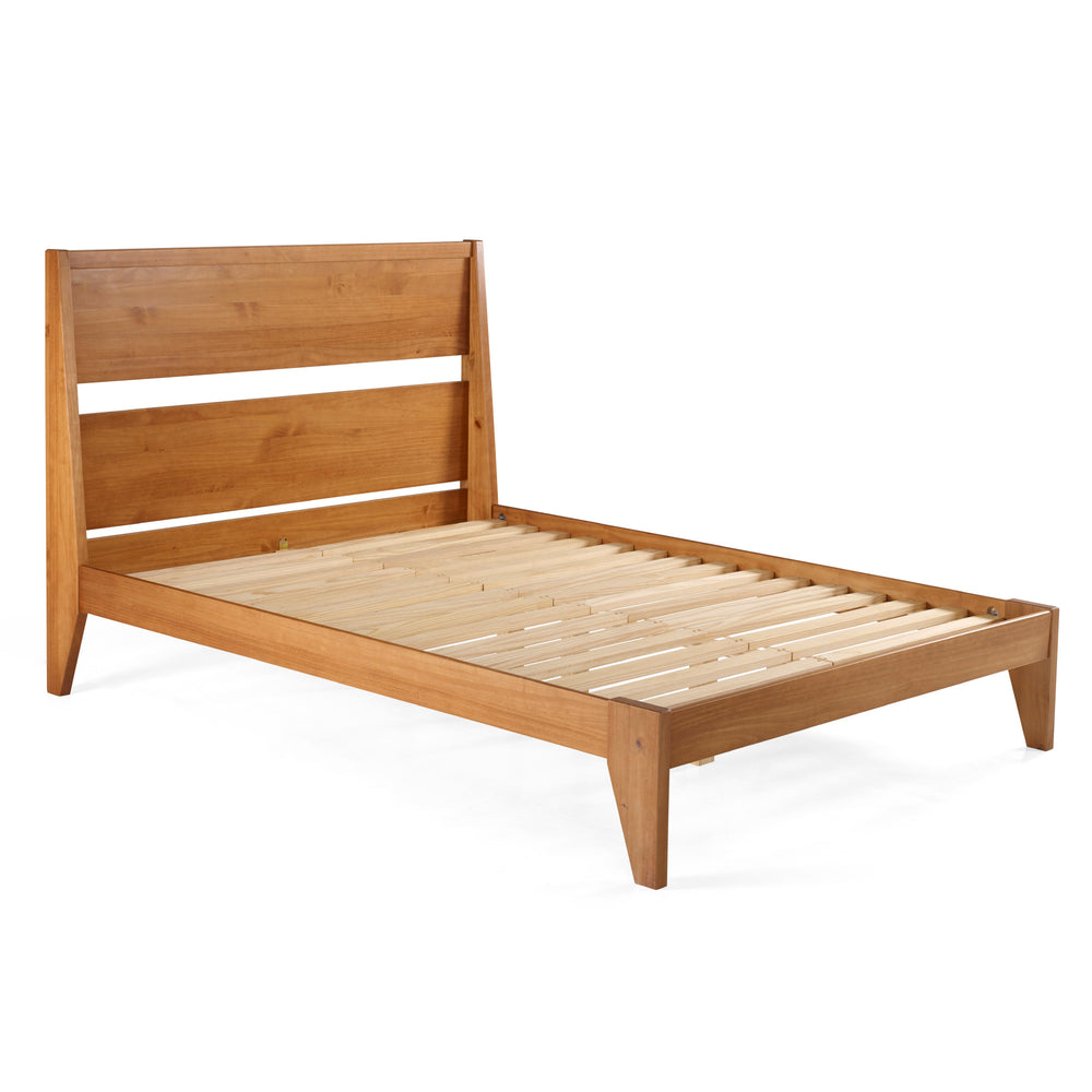 Malyn Queen Solid Wood Modern Platform Bed