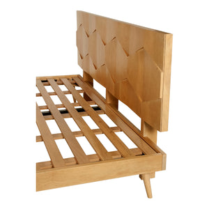 Moe's Home O2 King Bed Light Golden BZ-1131-21