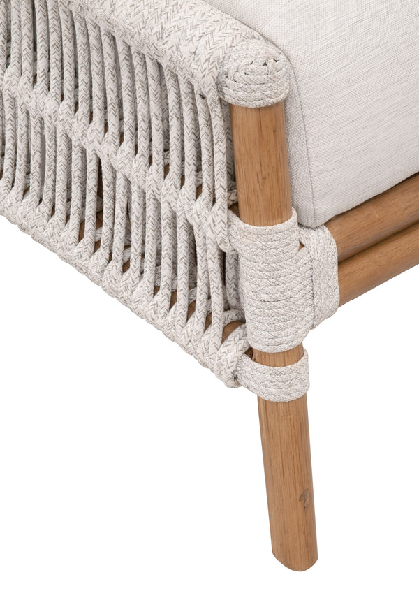 Essentials for Living Woven Bacara Footstool 6822FS.WHT/WHT/NR