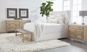 Essentials for Living Stitch & Hand - Dining & Bedroom Balboa Standard King Bed 7128-3.LPPRL/NG