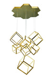 Bethel Gold LED Chandelier in Aluminum