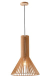 Bethel Wood Single Pendant Lighting in Wood