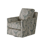 Fusion 21-02G-C Transitional Swivel Glider Chair 21-02G-C Capernicus Cobblestone Swivel Glider