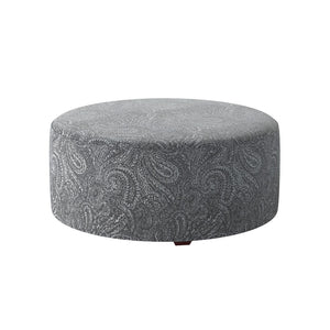 Fusion 140-C Transitional Cocktail Ottoman 140-C Bono Cobalt 39" Round Cocktail Ottoman
