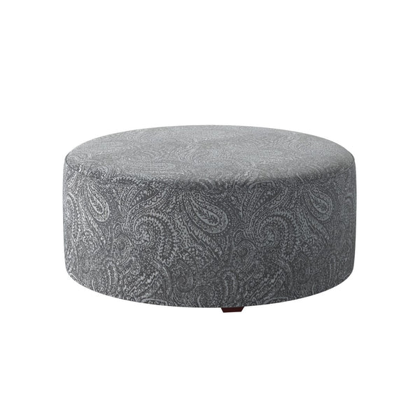 Fusion 140-C Transitional Cocktail Ottoman 140-C Bono Cobalt 39" Round Cocktail Ottoman