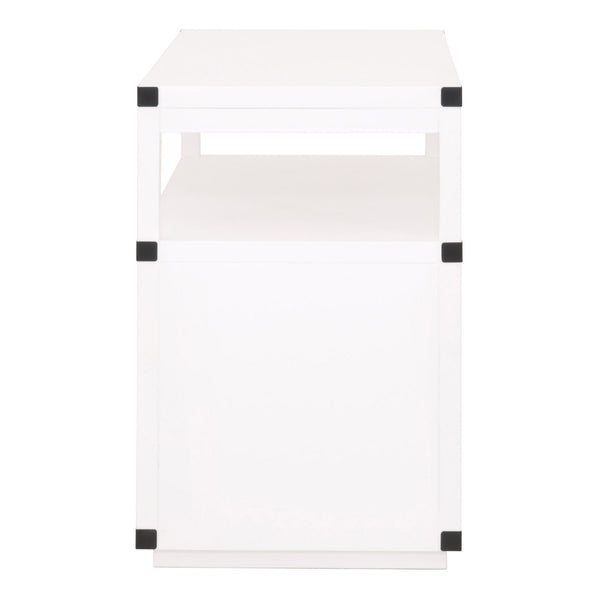 Essentials for Living Traditions Bradley 2-Drawer Nightstand 6131.WHT/BLK
