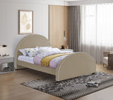 Brody Velvet / Engineered Wood / Foam Contemporary Beige Velvet King Bed - 80.5" W x 88" D x 50" H