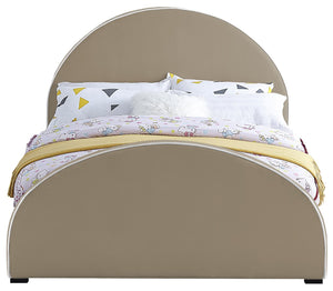 Brody Velvet / Engineered Wood / Foam Contemporary Beige Velvet King Bed - 80.5" W x 88" D x 50" H