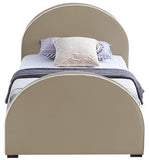 Brody Velvet / Engineered Wood / Foam Contemporary Beige Velvet Twin Bed - 44" W x 83" D x 39" H