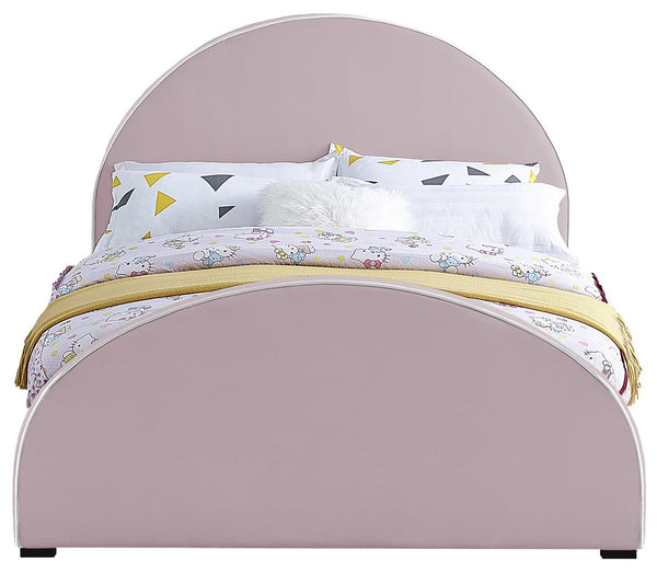 Brody Velvet / Engineered Wood / Foam Contemporary Pink Velvet King Bed - 80.5" W x 88" D x 50" H