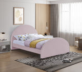 Brody Velvet / Engineered Wood / Foam Contemporary Pink Velvet Queen Bed - 65.5" W x 88" D x 49" H