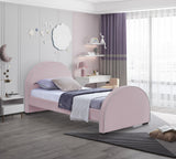 Brody Velvet / Engineered Wood / Foam Contemporary Pink Velvet Twin Bed - 44" W x 83" D x 39" H