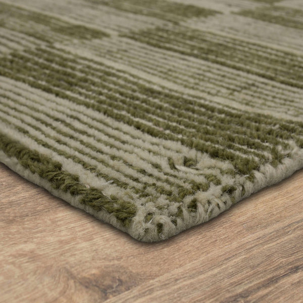 Karastan Rugs Broken Stripe Moss 9' x 12' Area Rug