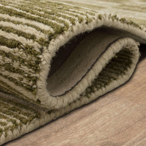 Karastan Rugs Broken Stripe Moss 9' x 12' Area Rug