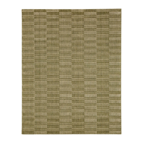 Karastan Rugs Broken Stripe Moss 9' x 12' Area Rug