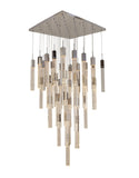 Bethel Chrome Chandelier in Metal & Crystal