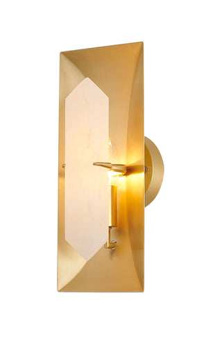 Bethel Copper Wall Sconce in Metal & Stone