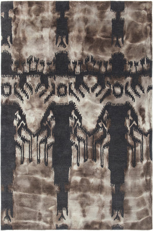 Chandra Rugs Cailin 100% Wool Hand-Tufted Contemporay Rug Charcoal/Grey 7'9 x 10'6