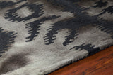 Chandra Rugs Cailin 100% Wool Hand-Tufted Contemporay Rug Charcoal/Grey 7'9 x 10'6