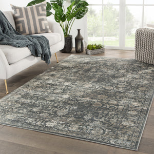 Jaipur Living Kachina Floral Blue/ Gray Area Rug (8'10"X12')