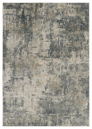 Jaipur Living Caicos Ezra CAI08 Power Loomed 93% Viscose 7% Polyester Abstract Area Rug Gray 93% Viscose 7% Polyester RUG155538