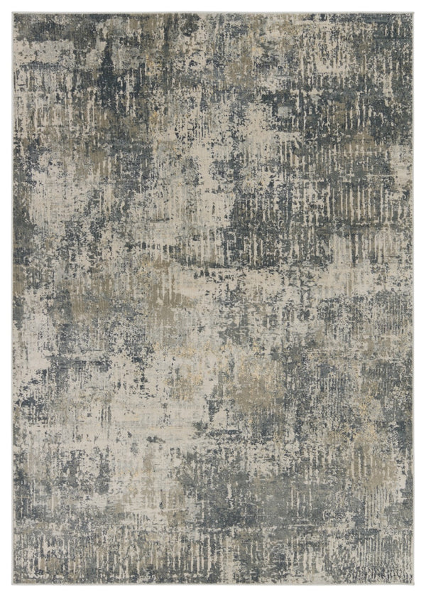 Jaipur Living Caicos Ezra CAI08 Power Loomed 93% Viscose 7% Polyester Abstract Area Rug Gray 93% Viscose 7% Polyester RUG155538