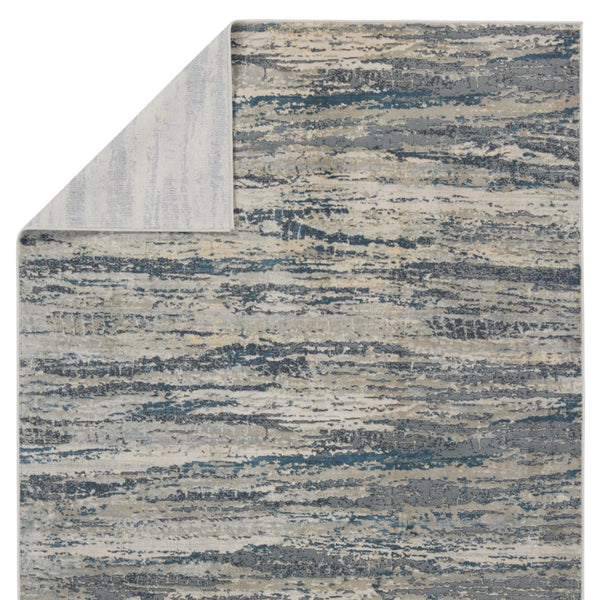 Jaipur Living Caicos Anomia CAI09 Power Loomed 93% Viscose 7% Polyester Abstract Area Rug Blue 93% Viscose 7% Polyester RUG155539