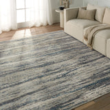 Jaipur Living Caicos Anomia CAI09 Power Loomed 93% Viscose 7% Polyester Abstract Area Rug Blue 93% Viscose 7% Polyester RUG155539