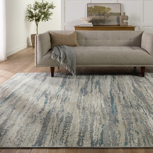 Jaipur Living Caicos Anomia CAI09 Power Loomed 93% Viscose 7% Polyester Abstract Area Rug Blue 93% Viscose 7% Polyester RUG155539