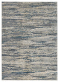 Jaipur Living Caicos Anomia CAI09 Power Loomed 93% Viscose 7% Polyester Abstract Area Rug Blue 93% Viscose 7% Polyester RUG155539
