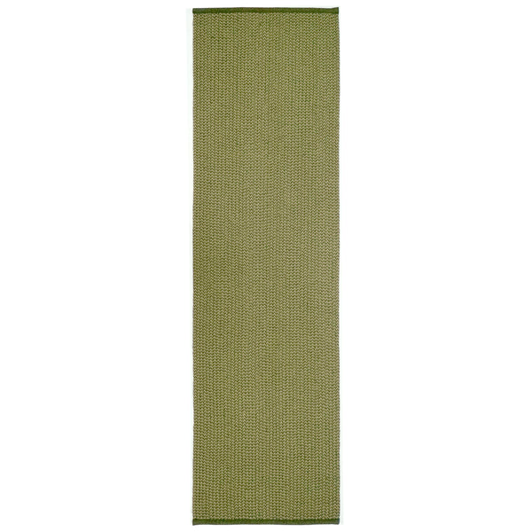 Trans-Ocean Liora Manne Calais Solid Casual Indoor/Outdoor Machine Made 100% Polypropylene Pile Rug Green 2' x 7'6"