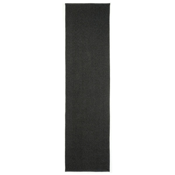 Trans-Ocean Liora Manne Calais Solid Casual Indoor/Outdoor Machine Made 100% Polypropylene Pile Rug Charcoal 2' x 7'6"