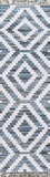 Momeni Novogratz California CAL-2 Hand Woven Contemporary Geometric Indoor Area Rug Blue 7'6" x 9'6" CALIFCAL-2BLU7696