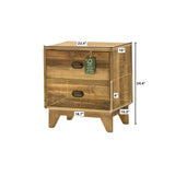 LH Imports Campestre Modern 2 Drw Nightstand CAM02