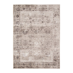 AMER Rugs Cambridge CAM-15 Power-Loomed Bordered Transitional Area Rug Gray 9'6" x 13'9"