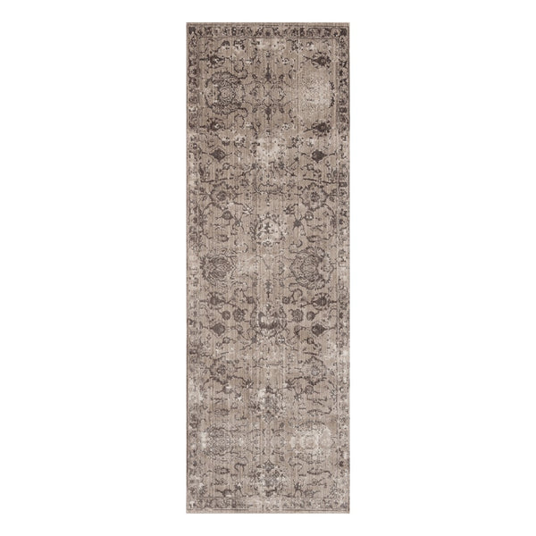 AMER Rugs Cambridge CAM-15 Power-Loomed Bordered Transitional Area Rug Gray 2'6" x 8'