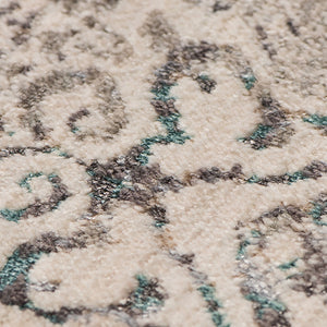 AMER Rugs Cambridge CAM-2 Power-Loomed Tribal Transitional Area Rug Aqua Blue 9'6" x 13'9"