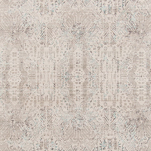 AMER Rugs Cambridge CAM-2 Power-Loomed Tribal Transitional Area Rug Aqua Blue 9'6" x 13'9"