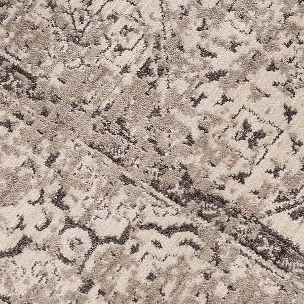 AMER Rugs Cambridge CAM-31 Power-Loomed Medallion Transitional Area Rug Gray 9'6" x 13'9"