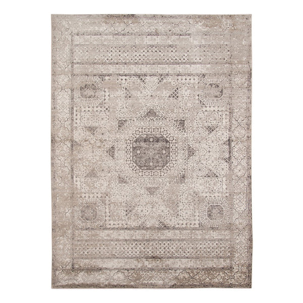 AMER Rugs Cambridge CAM-31 Power-Loomed Medallion Transitional Area Rug Gray 9'6" x 13'9"
