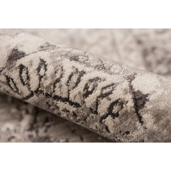 AMER Rugs Cambridge CAM-31 Power-Loomed Medallion Transitional Area Rug Gray 9'6" x 13'9"