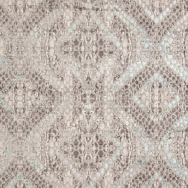 AMER Rugs Cambridge CAM-35 Power-Loomed Animal Transitional Area Rug Aqua Blue/Brown 9'6" x 13'9"