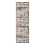 AMER Rugs Cambridge CAM-42 Power-Loomed Abstract Transitional Area Rug Silver Sand 2'6" x 8'