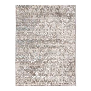 AMER Rugs Cambridge CAM-60 Power-Loomed Floral Transitional Area Rug Aqua Blue 9'6" x 13'9"